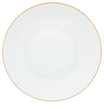 Rim soup plate orange apricot - Raynaud